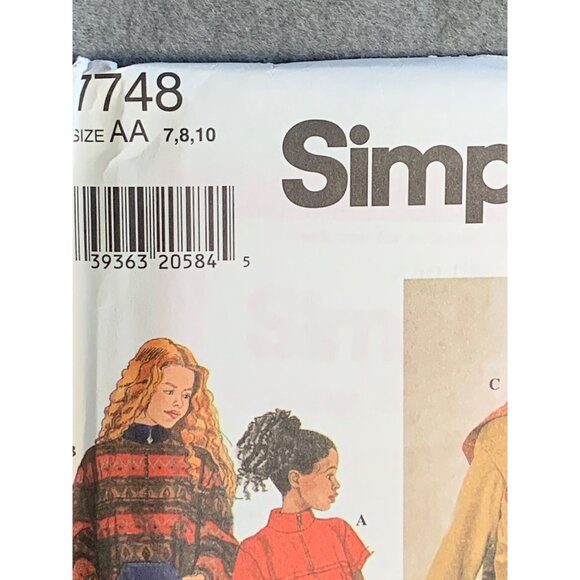 Simplicity Girls Dress Top Skirt Pants Sewing Pattern Sz 7-10 7748 - Uncut - Picture 2 of 4